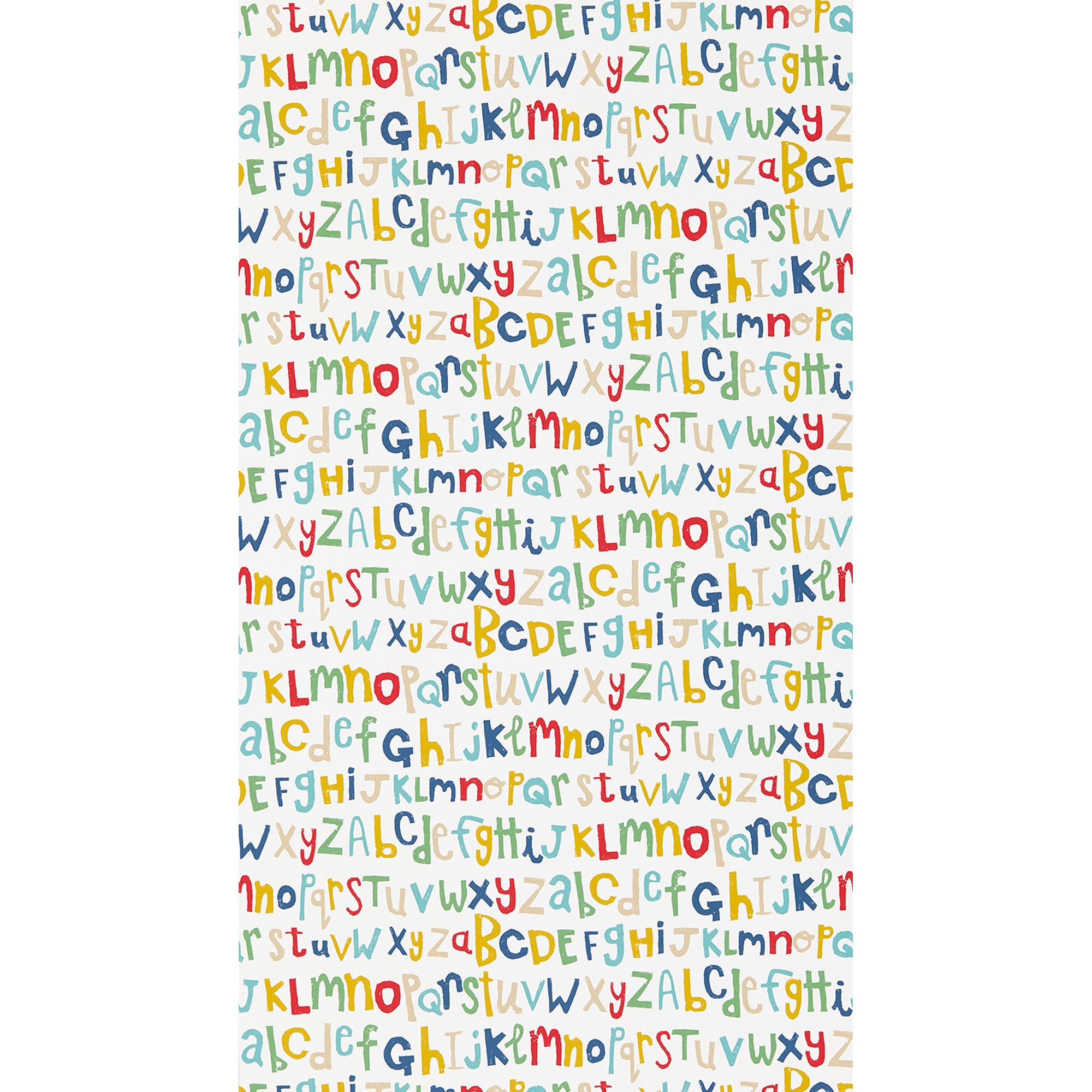 Letters Play Wallpaper 111279 By Scion In Pistachio Pimento Denim